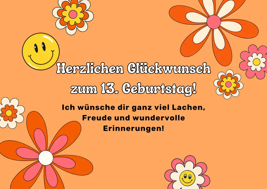 13 Geburtstag