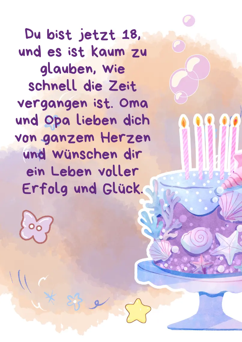 Alles Gute zum 18