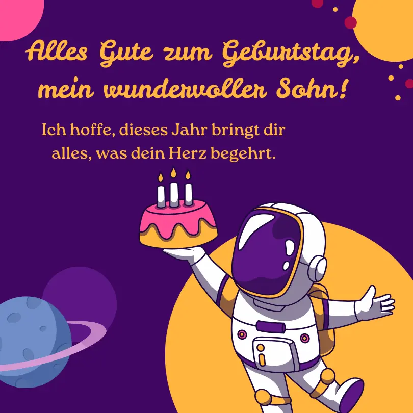 Alles Gute zum Geburtstag sohn