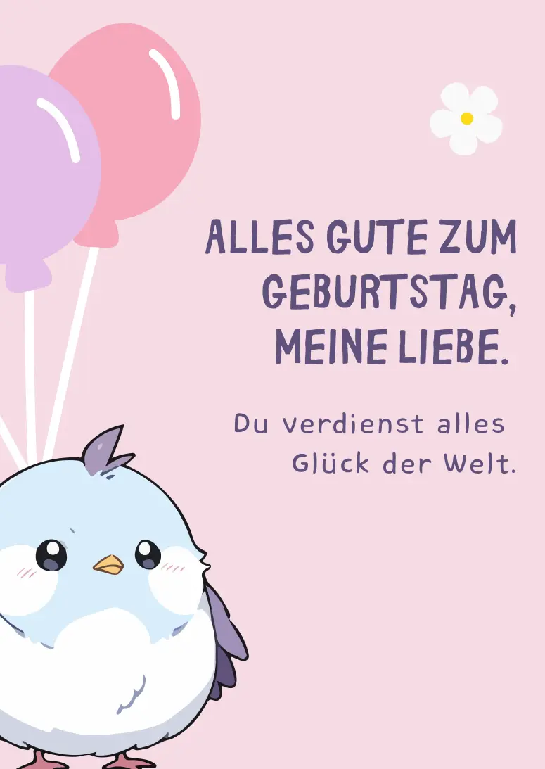 Erwachsene Tochter Glückwünsche zum Geburtstag