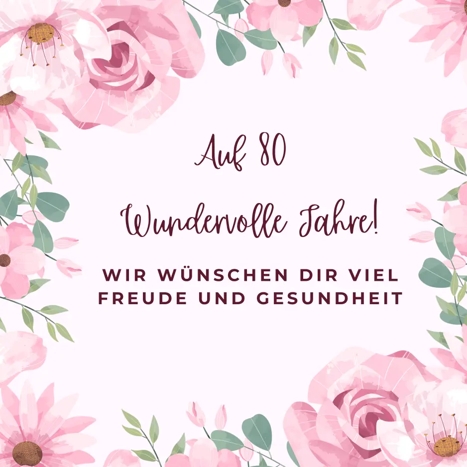 alles gute 80