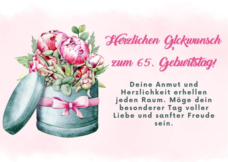 alles gute zum 65