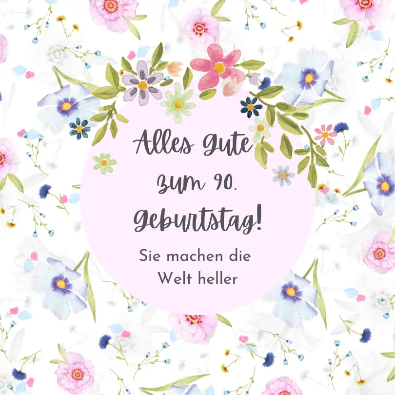 alles gute zum 90