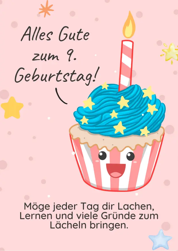 Alles Gute zum 9. Geburtstag!