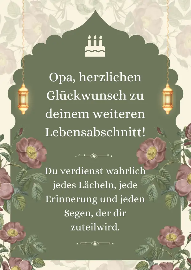 Alles Gute zum Geburtstag Opa