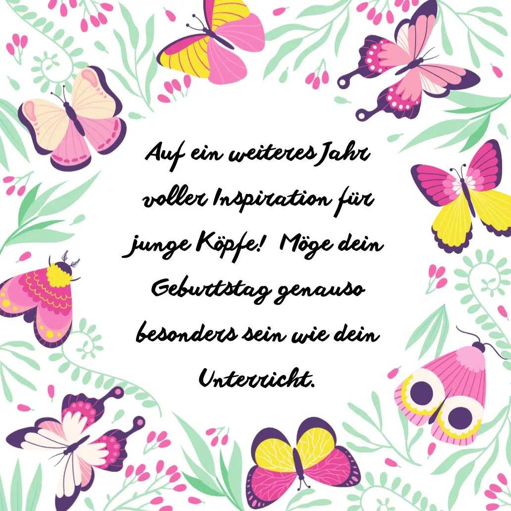 Alles Gute zum Geburtstag, lieber Lehrer