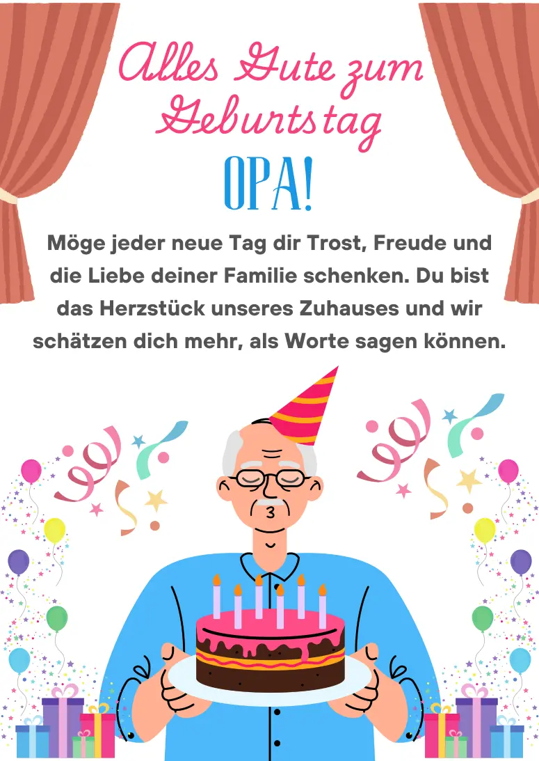 Alles Gute zum Opa!