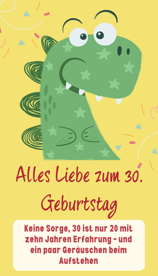 lustige glückwünsche zum 30. geburtstag mann